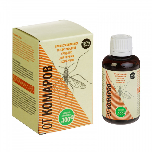Средство от комаров, концентрат, флакон, 50 мл в коробке /3627354