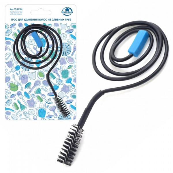 Трос для удаления волос из сливных труб, 66 см /4530734