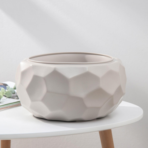 Кашпо «Мозаика», 6,5 л, цвет кремовый /5985402