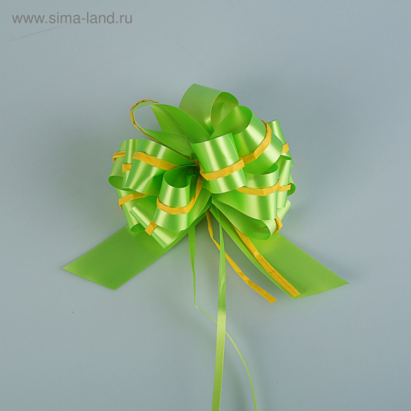 Бант-шар с рафией, зеленое яблоко  1594239