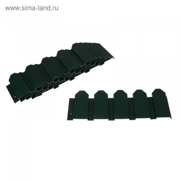 Ограждение 18х300см, 6 секций, зелен. "Дачник" 2152300