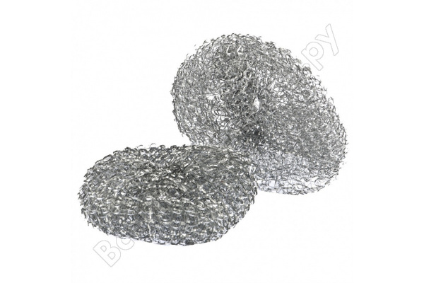 Скраб для посуды, 2 шт, металлический, Россия. Elfe/92370