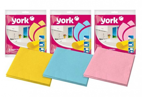 York салфетка хозяйственная 3шт