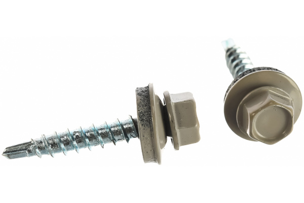 Саморез кровельный серый 4,8х28(29) (7004)