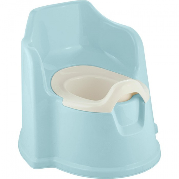 Горшок детский с высокой спинкой,  цвет голубое облачко /7722372
