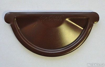 Заглушка желоба AQUASYSTEM 125 RAL8017