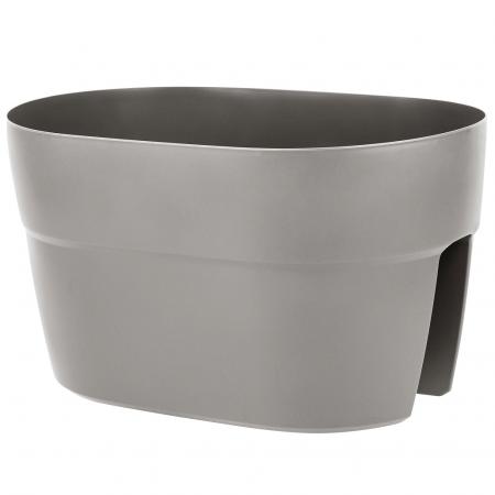 Ящик балконный на перила InGreen Villa de Fiori, двусторонний,40см,12л,фиксаторы,французский платан