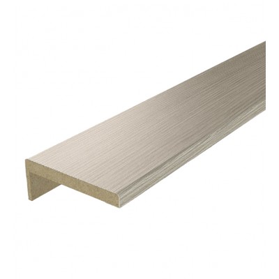 Наличник ПВХ бетон светлый 8*70 телескоп. 