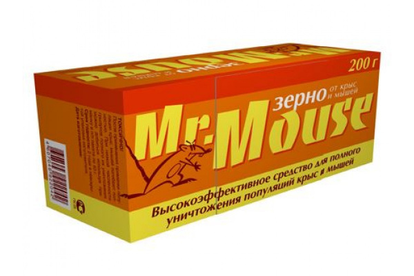 Средство от грызунов Маус зерно 200г (в коробке) 69097