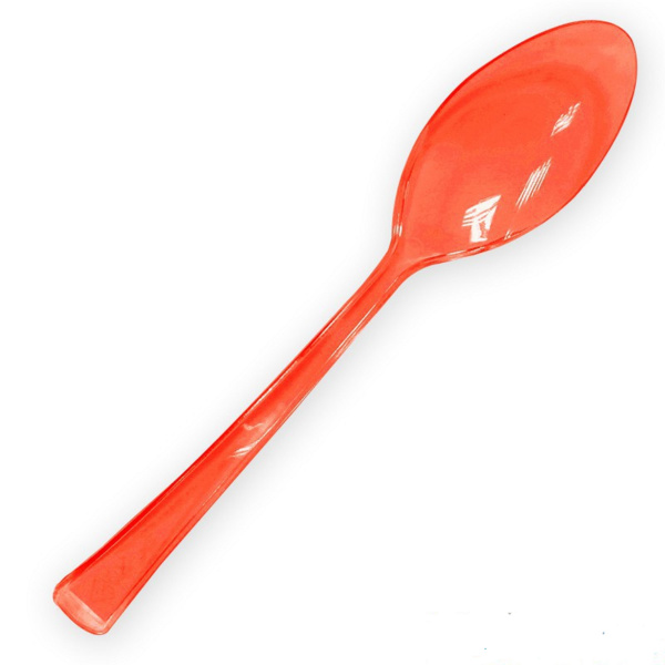Ложка прозрачная красная