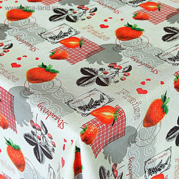 Клеенка "Алекта" 137см, 94-R165-1-2, Клубника   2752120 *20