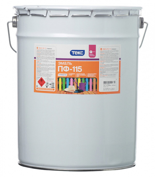 Эмаль ПФ-115 Универсал глянцевая черная 20кг