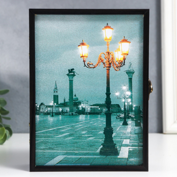 Ключница "Площадь Сан-Марко" декобокс 14х19 см Венге МИКС /4156734