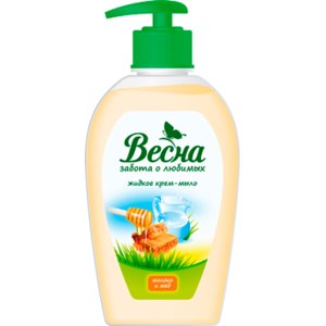 Жидкое мыло Весна 280мл. Молоко и мёд 31001