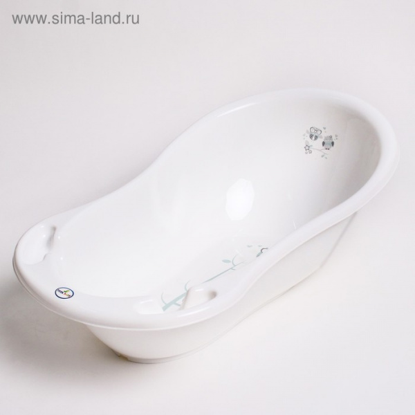 Ванна детская "Совы" 86 см., с термометром, цвет белый 1930476
