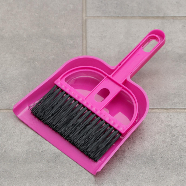 Набор для уборки мини: совок, щетка 20х13 см, цвет МИКС /612982