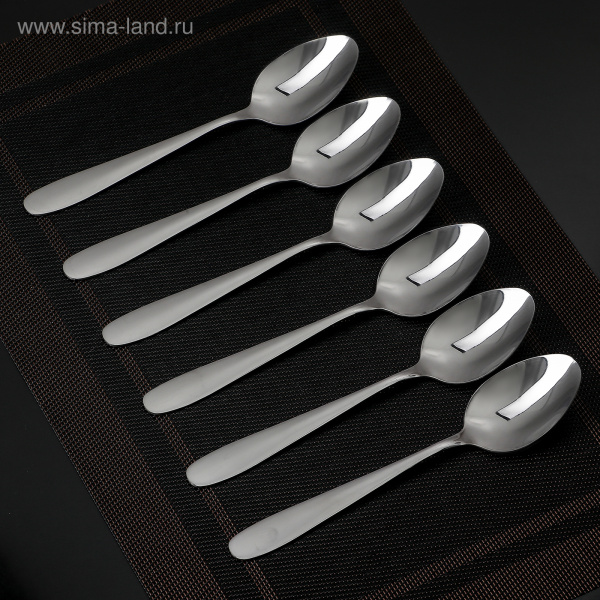 Набор ложек столовых 6шт. "Симпли" 20,5см /3795897