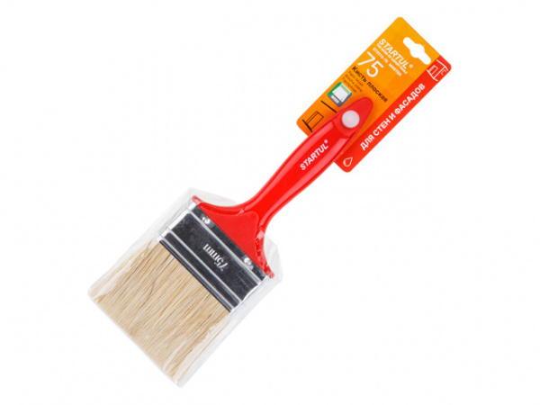 Кисть плоская 3"-75мм смеш. щетина (стены, фасады) STARTUL MASTER/ST0113-75
