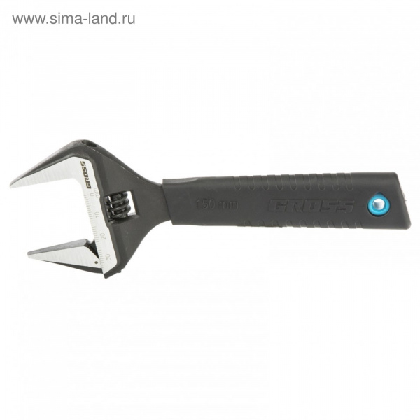 Ключ разводной, 150 мм,CrV, тонкие губки, защитные насадки/15567