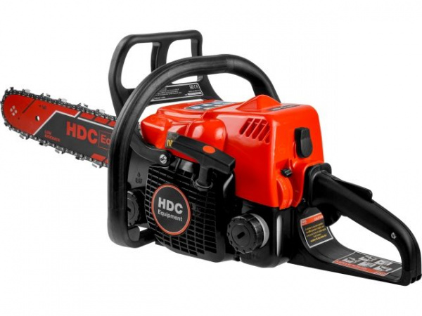 Бензопила HDC HD-C180 шина 40 см (16"), 3/8" LP, 1.3 мм, 55 зв. (1.50 кВт, 2.0 л.с., 31.8 см3, вес 4