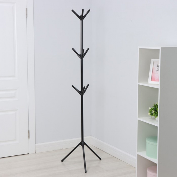 Вешалка напольная LaDо́m, 170 см, цвет чёрный /9556930