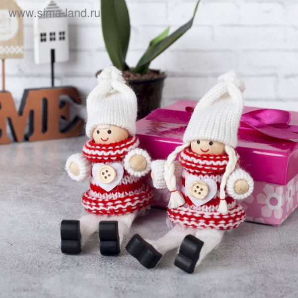 Игрушка - подвеска «Зимние куколки», МИКС /3584597