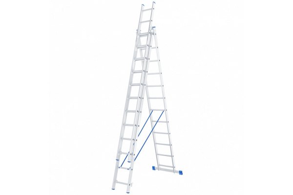 Лестница 3х12 алюминиевая, трехсекционная/97822