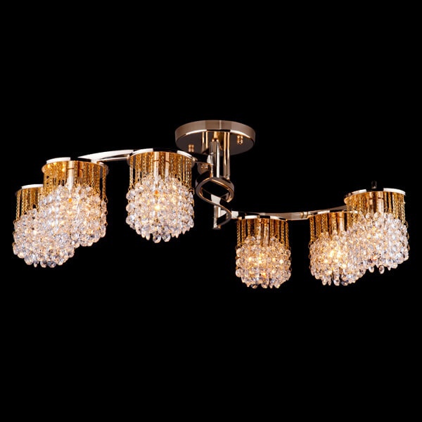 Светильник Хрусталь 3222/6 золото Strotskis