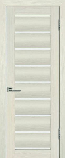 Дверь стекло Ника Мелинга Ясень белый 600*2000