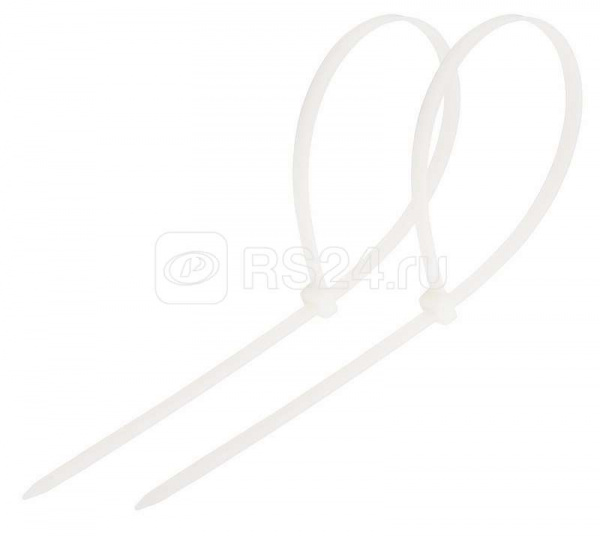 Кабельный бандаж 3.6/4.0 * 250 (нейлон) белый (хомут)