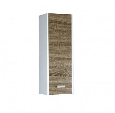 Шкаф навесной "ПАЛЬМЕРА" 28см белый/дуб сонома темный  442001