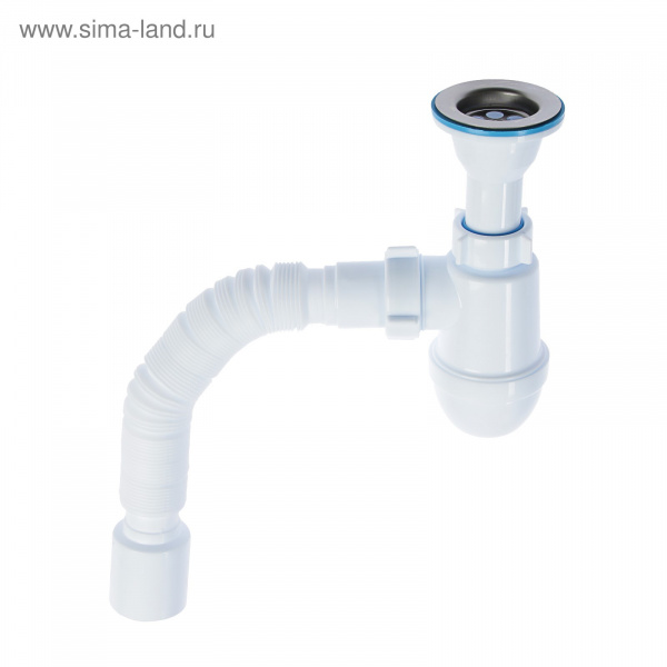 Сифон С5510 для раковины на 32 х 40 ВАРЯГ с гофрой 40х50 мм/07154