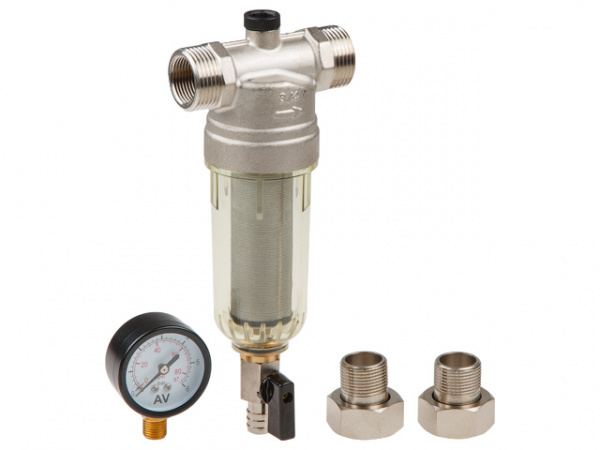 Фильтр самоочищающийся с американкой 3/4", 100 микрон AV Engineering