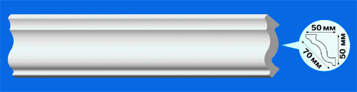 Плинтус потолочный М-50 2м