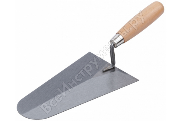 Кельма штукатура, инструментальная сталь, деревянная ручка 150 мм/04891М