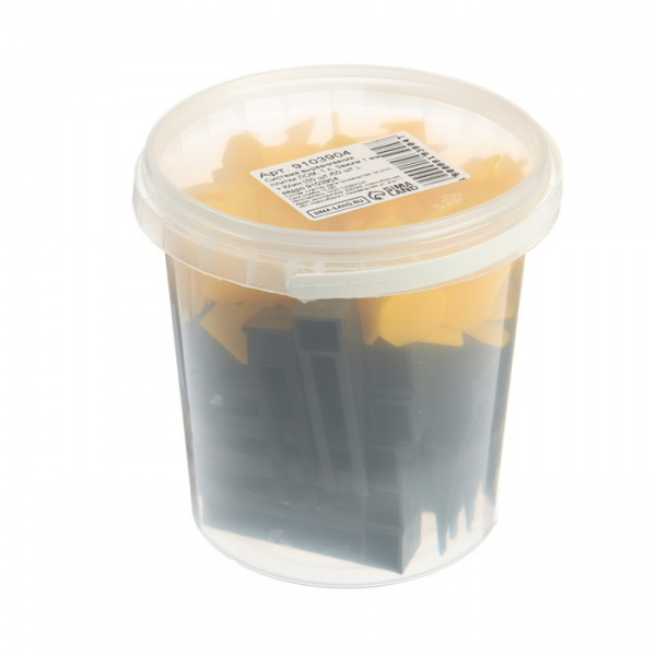 Система выравнивания плитки ЛОМ, 1 л, Зажим 1 мм + Клин (50 шт./50 шт.), ведро/9103904