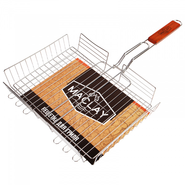 Решётка - гриль универсальная maclay, 25×31 см, хром сталь, для мангала/120125