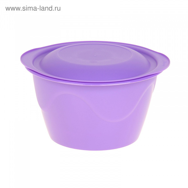 Миска 3л "Чезаре" с крышкой  МИКС 1159799