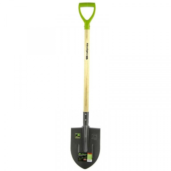 Лопата штыковая, 210 x 290 x 1150 мм, деревянный лакированный черенок Сибртех/61479