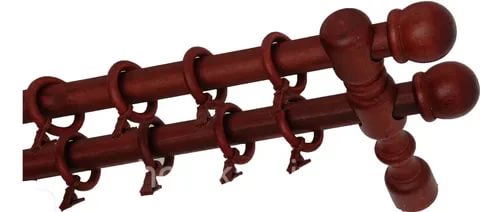 Карниз мод.1 двойной 1.60м цвет кр.дерево/160215