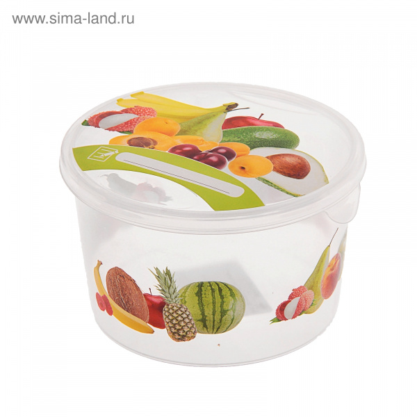 Емкость для хранения Браво 0,75л Фрукты ПЦ1067