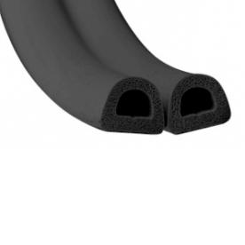 Уплотнитель  D-профиль, черный 9ммх7,5-8мм