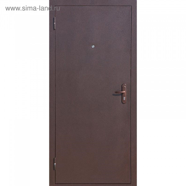 Дверь металлическая 5-1 металл-металл (880х2060L) ВСЕПОГОДА открывается на 180град СтройГост