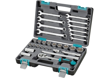 Набор инструмента, 1/2" Cr-V, пластиковый кейс, 31 предм. /14102