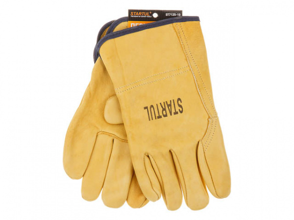 Перчатки кожаные цельные, 10 р-р STARTUL (ST7125-10)