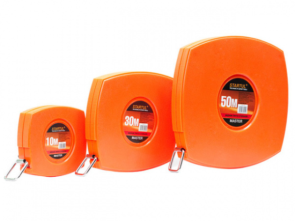Рулетка  10м стальн, пласт.корпус STARTUL (ST3025-10)