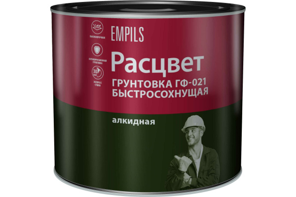 Грунтовка быстросохнущая ГФ-021 «РАСЦВЕТ» серая 20 кг