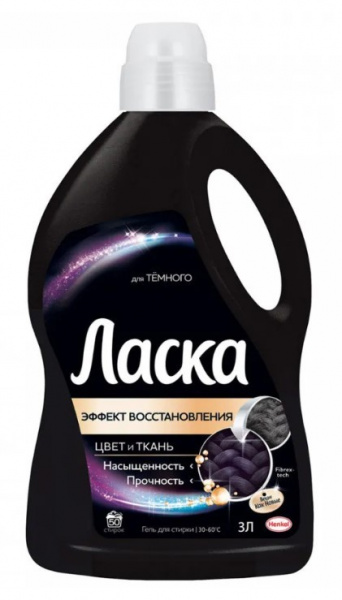 Ласка жидкость для стирки Восстановление черного 3л