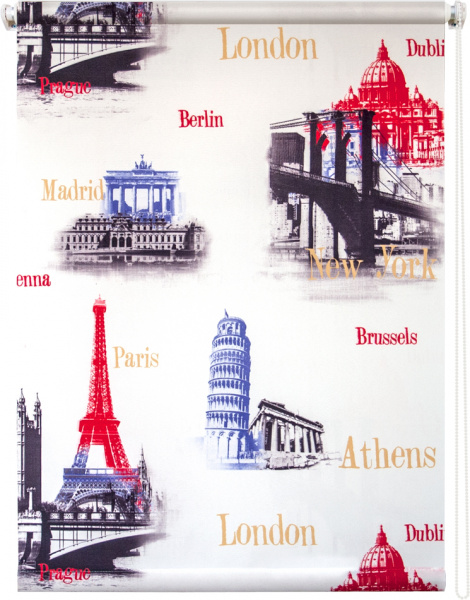 Рулонная штора Глобал пестрый 040х175 /8949