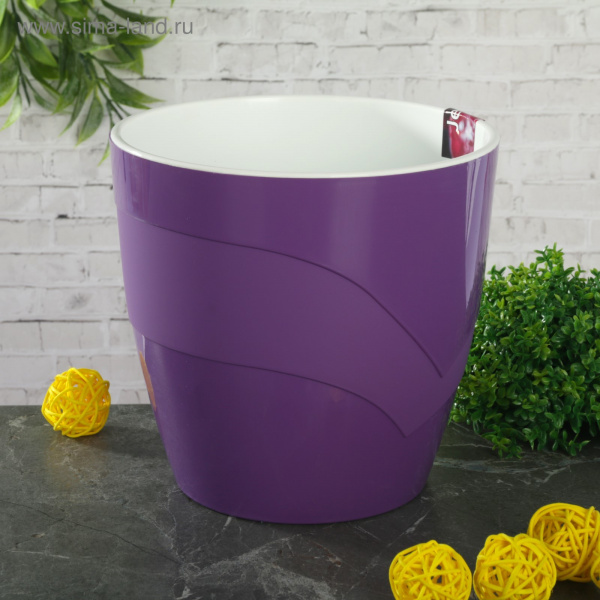 Горшок-кашпо 2л "Грация", фиолетовый 1694313